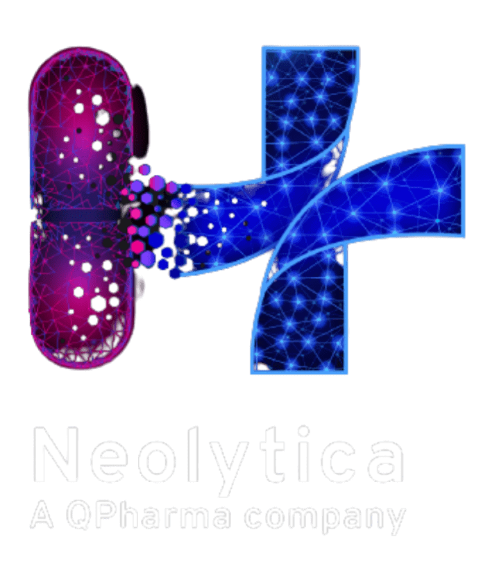 The logo for neolytica, a pharma company specializing in Health Care Analytics.