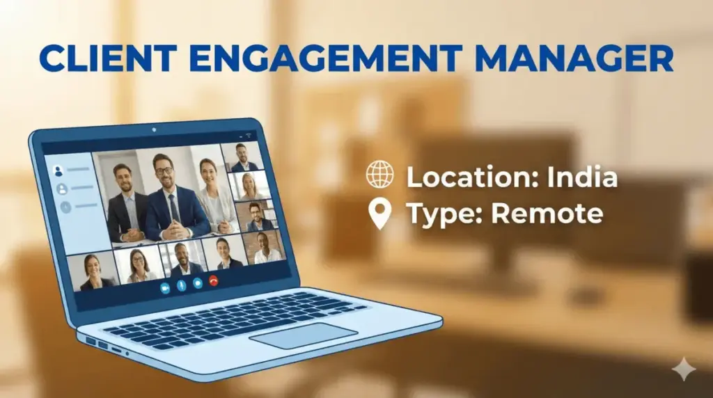 Client Engagement Manager Remote Job in India USA